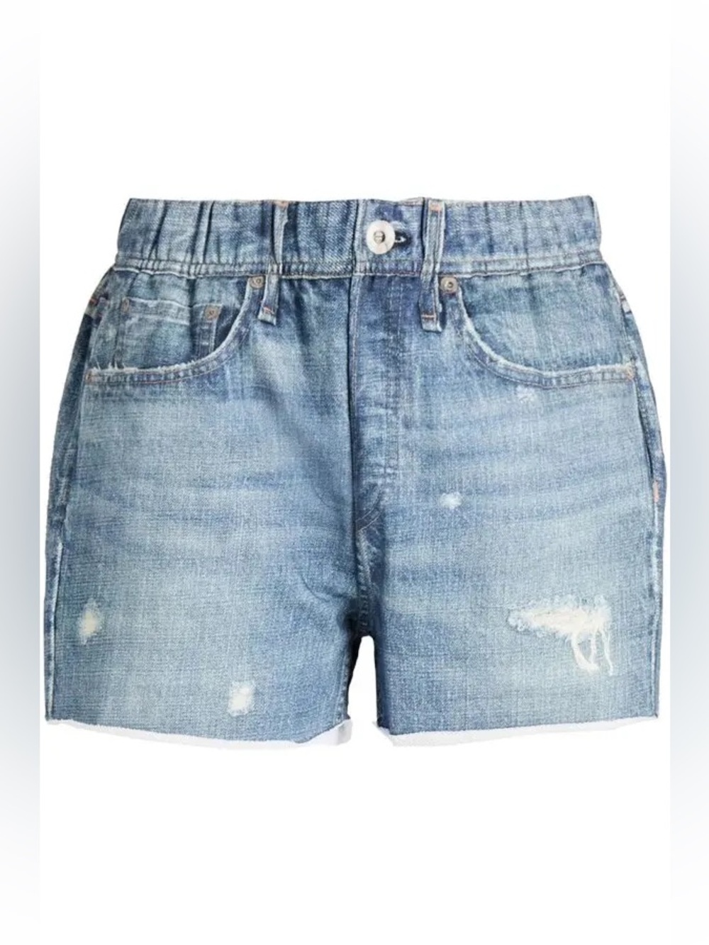 rag & bone Miramar French Terry Denim Print Shorts XS